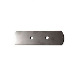 Plaque inox pour godet 3 rivets réf. 944011361 - New Holland