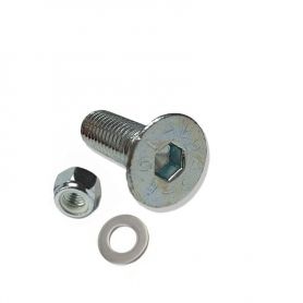 KIT VIS INOX M8 X 30 MM + ÉCROU + RONDELLE POUR FIXATION GODET RÉF. 060062 - GREGOIRE