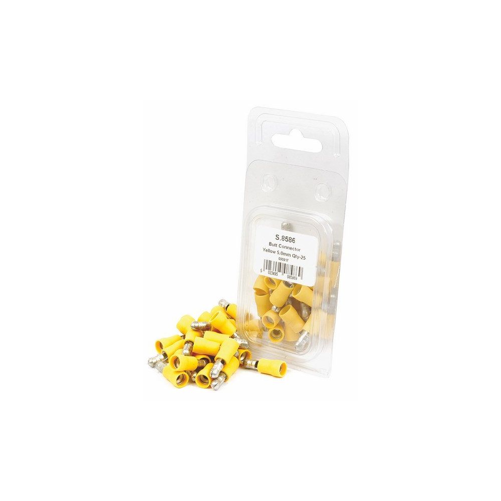 COSSES(x25) CYLINDRIQUE MÂLE, JAUNE, 5mm