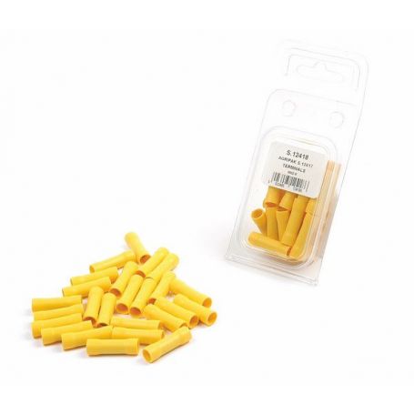 25 COSSES(JAUNE) RACCORD ISOLÉES 5mm