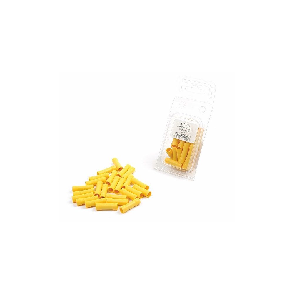 25 COSSES(JAUNE) RACCORD ISOLÉES 5mm