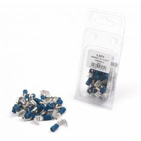 COSSES(x25) MIXTES, BLEUES, 6.3mm