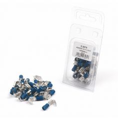 COSSES(x25) MIXTES, BLEUES, 6.3mm