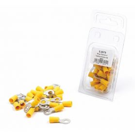 COSSES(x25) À PLAGE RONDE, JAUNE, 6.4mm