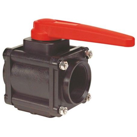 VANNE MANUELLE ARAG 2 VOIES 3'' SPHÈRE PLASTIQUE