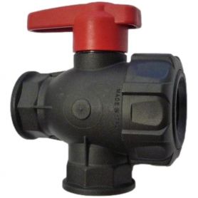 Vanne Man. Arag 3 voies 3/4''   - sphère en T
