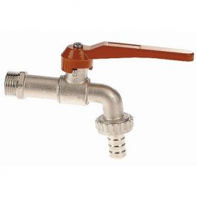 Robinet 1/4 tour Nickelée 1/2'' x 15