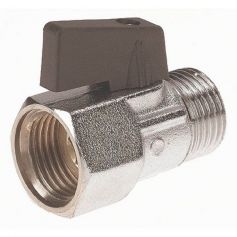 VANNE LAITON CHROMÉ 1/4'' M/F