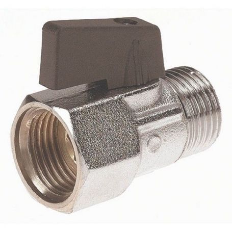 VANNE LAITON CHROMÉ 3/8'' M/F