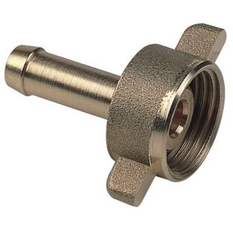 EMBOUT LAITON CANNELÉ À ÉCROU TARAUDÉ FEMELLE 1/2'' X Ø13