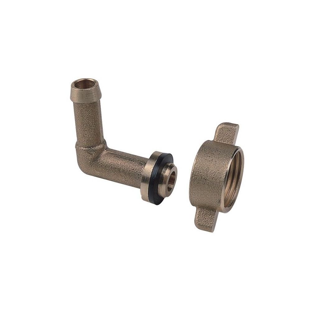 Embout Laiton Cannelé à Ecrou Coudé 90° F 1/2'' x ø13