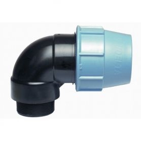 Racc. compr. polypro Coude ø25 x M3/4''