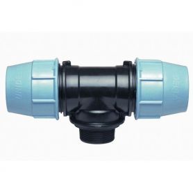 Racc. compr. polypro Té ø25 x M3/4''