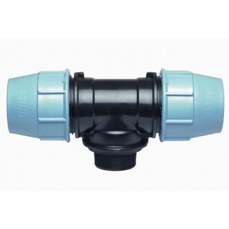 RACCORD COMPRESSION POLYPROPYLÈNE TÉ Ø25 X M3/4'' RACCORD COMPRESSION POLYPROPYLÈNE TÉ Ø25 X M3/4''