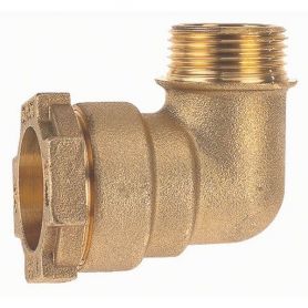Racc. compr. Laiton Coude ø32 x M1''