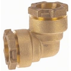RACCORD COMPRESSION LAITON COUDE Ø40