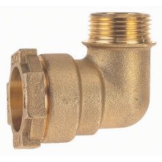 RACCORD COMPRESSION LAITON COUDE Ø40 X M1''1/4