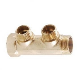 Nourrice Laiton 4 sorties 1/2'' M - extremités 3/4'' M/F