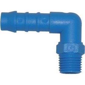 Embout Cannelé Coudé 90° M 1/2'' x ø 10