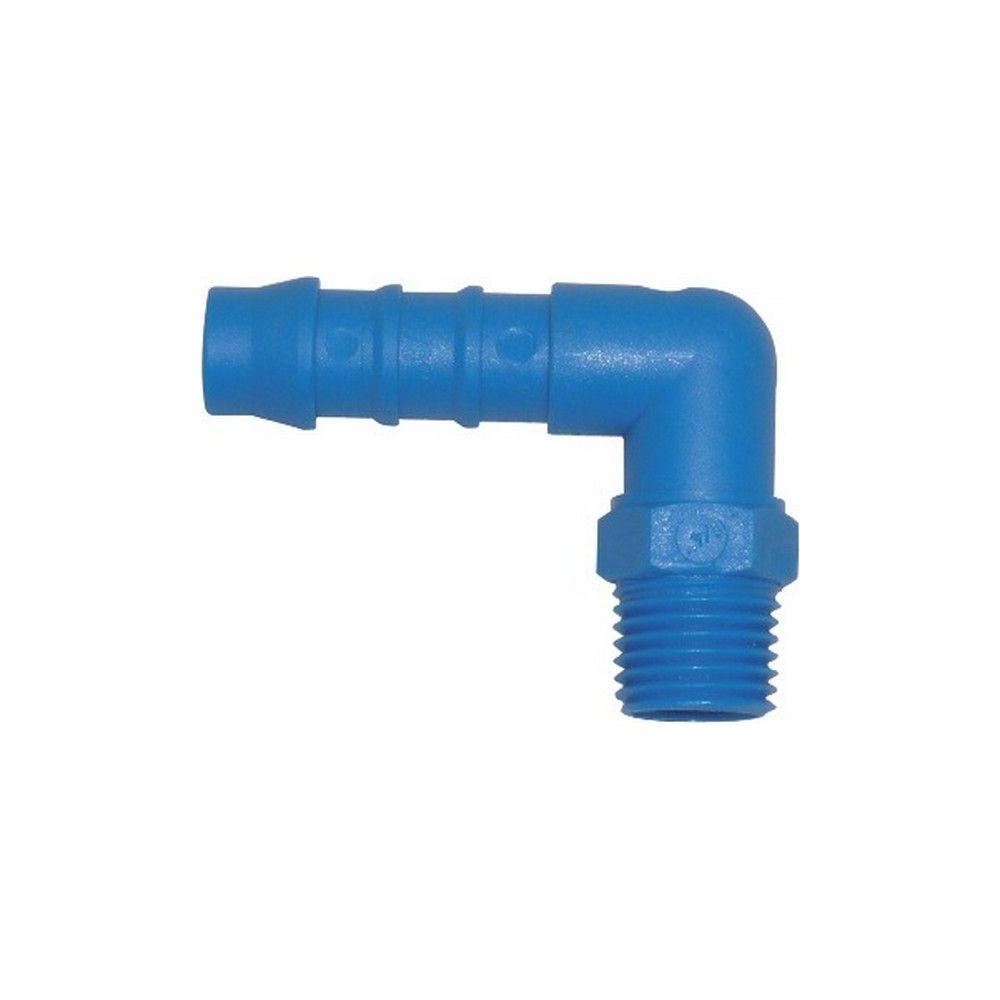 Embout Cannelé Coudé 90° M 3/8''  x ø 8