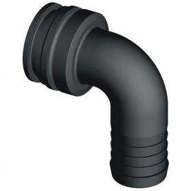 Raccord agrafe T Mâle Coudé / Cannelé ø40 T5
