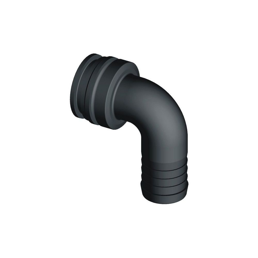 Raccord agrafe T Mâle Coudé / Cannelé ø40 T5