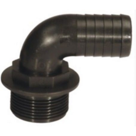 EMBOUT CANNELÉ COUDÉ 90° M 1''1/2 X Ø35