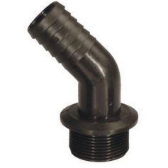EMBOUT CANNELÉ COUDÉ 45°- M 1''1/2X Ø30