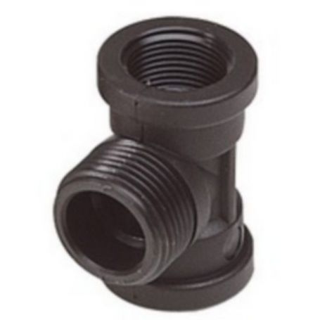 TÉ FEM 1/2'' X MÂLE 1'' X FEM 1/2''