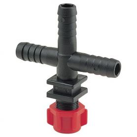 Porte Buse en T ø10   avec écrou 3/8''