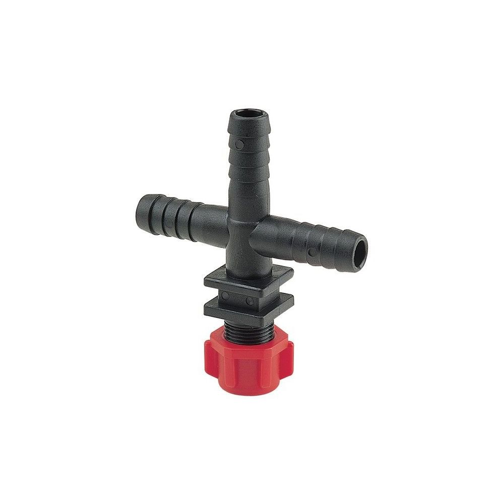 Porte Buse en T ø10   avec écrou 3/8''