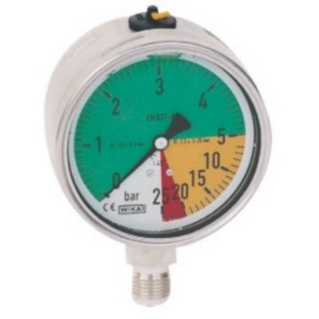MANOMÈTRE INOX Ø 100 - 0 /8/25 BARS - 1/4'' MANOMÈTRE INOX Ø 100 - 0 /8/25 BARS - 1/4''