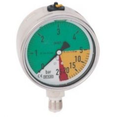 MANOMÈTRE INOX Ø 100 - 0 /8/25 BARS - 1/4'' MANOMÈTRE INOX Ø 100 - 0 /8/25 BARS - 1/4''