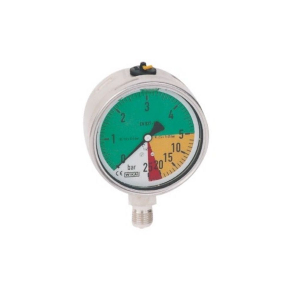 Manomètre Inox ø 100 - 0 /8/25 bars - 1/4''