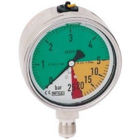 Manomètre Inox ø 100 - 0 à 25 bars - 1/2''