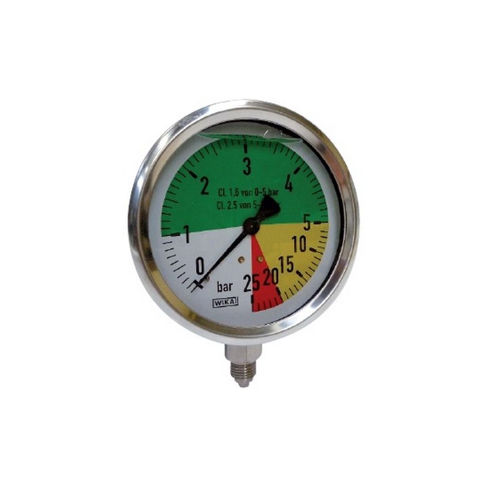 Manomètre ø 100  - 0 à 25 bars - 1/4''