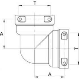 Coude T9 F/F 90°