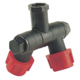 Portejet articulé Double Entrée 1/4''F Sortie 3/8''M
