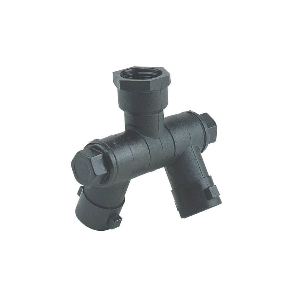 Portejet articulé Double Entrée 3/8''F Sortie 1/4 tour