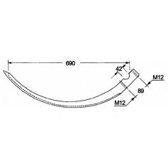 AIGUILLE RÉF. AE 37764 pour JOHN DEERE AIGUILLE RÉF. AE 37764 pour JOHN DEERE
