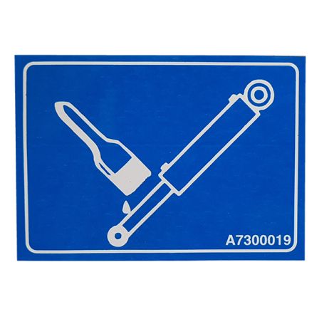 Autocollant graissage tige vérin réf. a7300019 - Kuhn Autocollant graissage tige vérin réf. a7300019 - Kuhn