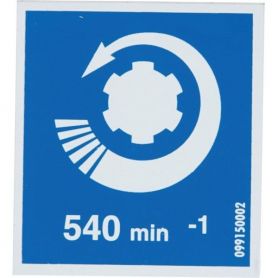 ÉTIQUETTE ADHÉSIVE 540 MIN RÉF. 09915000 - KUHN