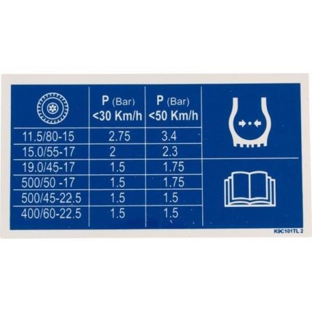 PICTO.T PRESSION PNE RÉF. K9C101TL - KUHN PICTO.T PRESSION PNE RÉF. K9C101TL - KUHN