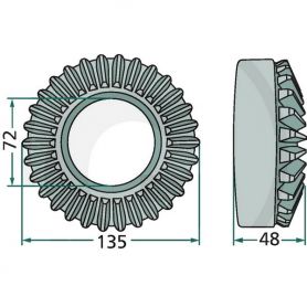 COURONNE 30 DENTS KRONE RÉF 2610581