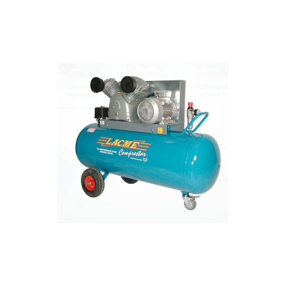 COMPRESSEUR 36M3 200L TRIPHASÉ 360V LACMÉ RÉF 158100