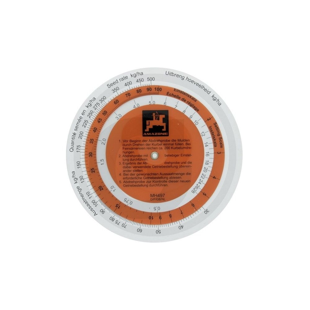DISQUETTE DEBIT D8-D9 AD123-ADP Réf. MH497 AMAZONE