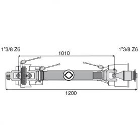 TRANSMISSION 1 JT HOM + ROUE LIBRE
