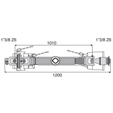 TRANSMISSION 1 JT HOM + ROUE LIBRE