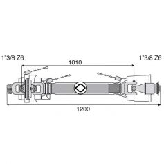 TRANSMISSION 1 JT HOM + ROUE LIBRE