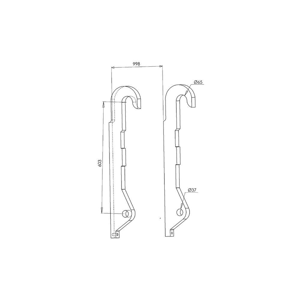 KIT ADAPTATION BRUTE A SOUDER JCB Q-FIT REGLABLE  - JCB